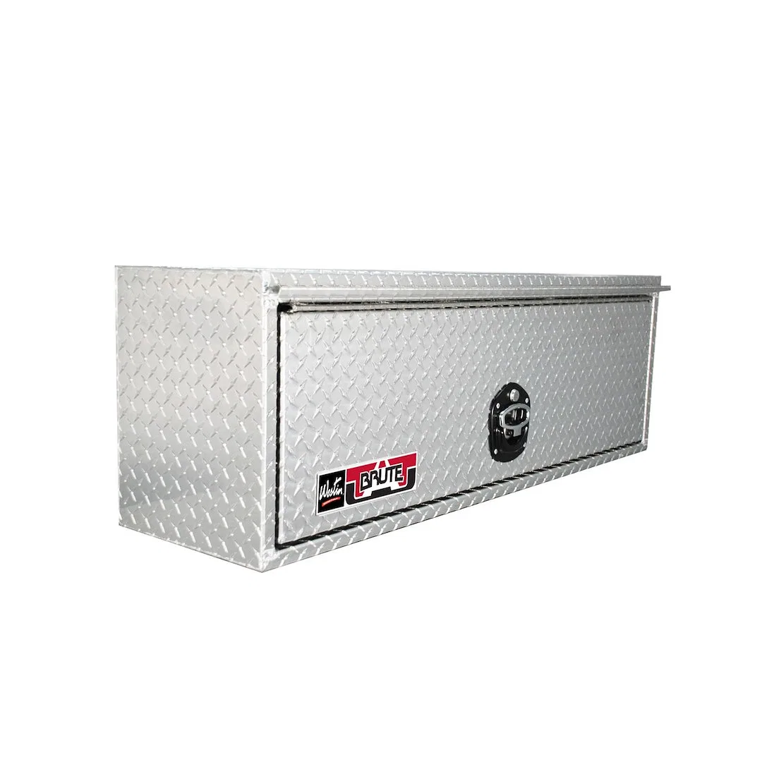 80-HTB48 – WESTIN Tool Box, HD TopSider Single Door Diamond Tread Polished Aluminum 48 Inch Overall Length x 13 Inch ...